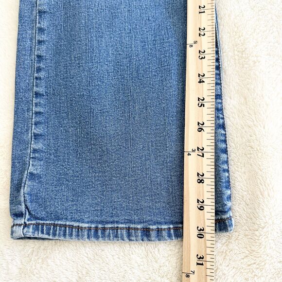 Levi's 512 Slimming Women's Jeans Size 10M Blue Stretch Mid Rise Straight Leg - Picture 9 of 11